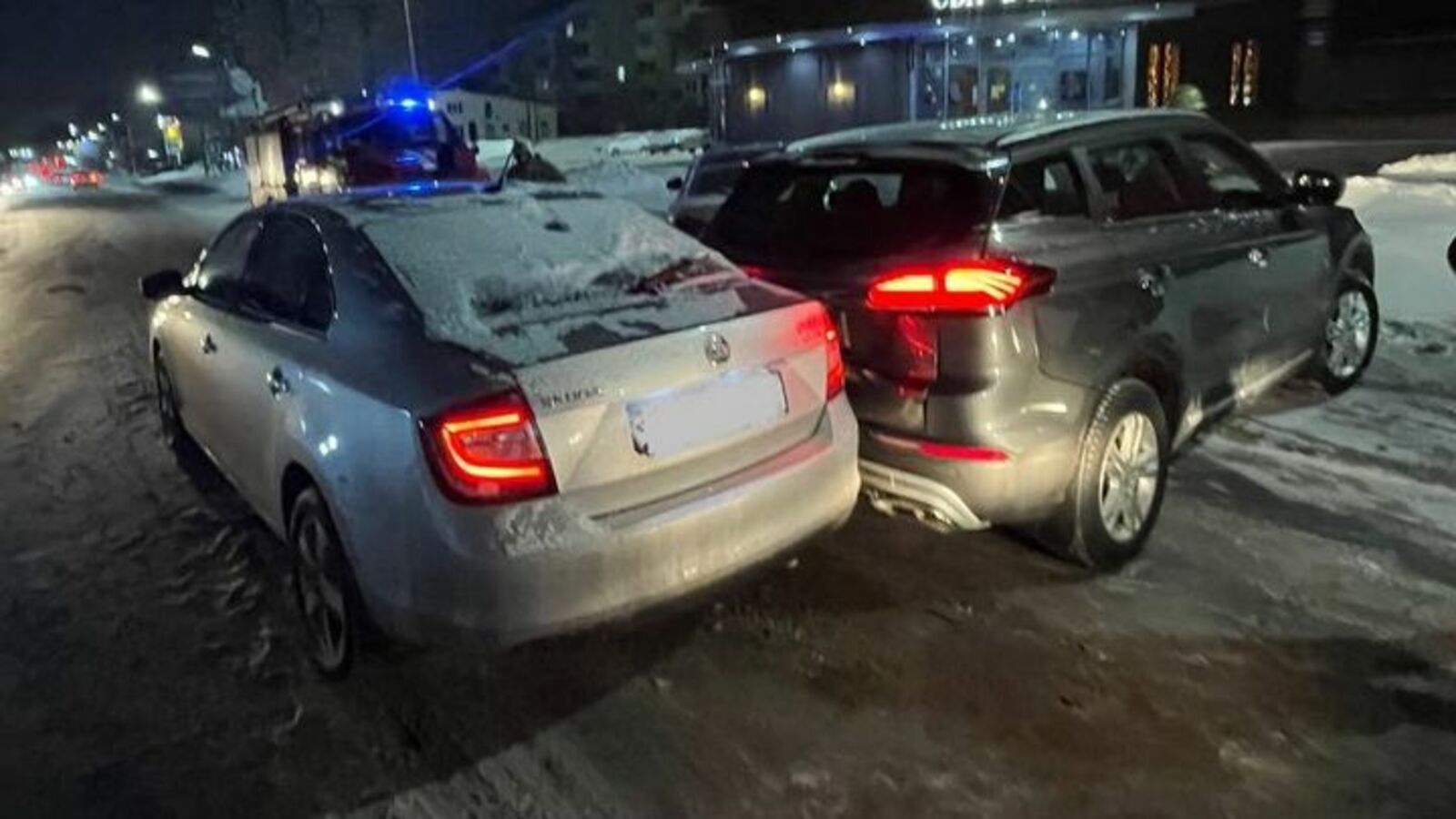 предоставлено Алиной Наширвановой  В Октябрьском нетрезвая автоледи попала в ДТП