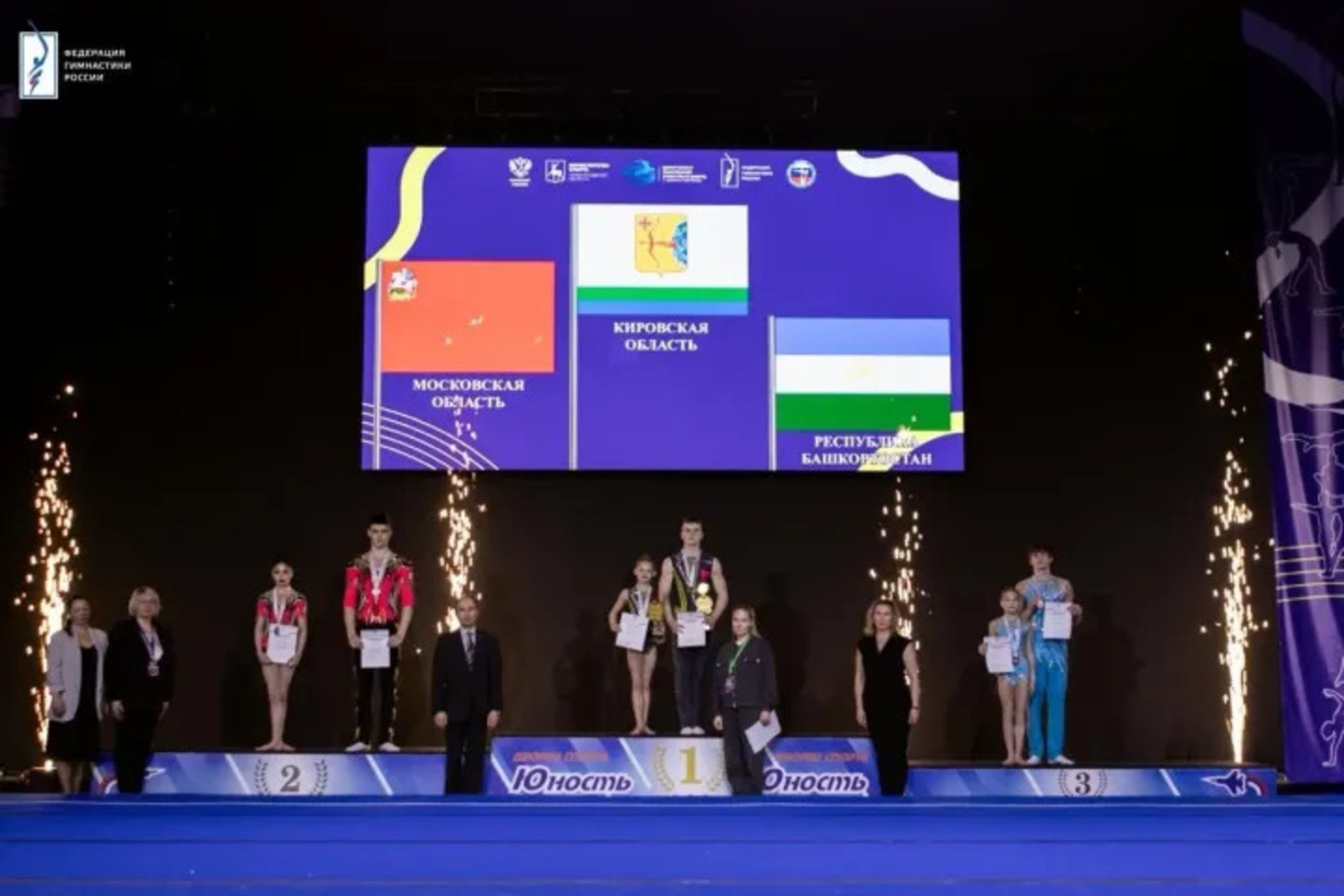 предоставлено Федерацией спортивной акробатики им. А. Дергунова  Акробаты Октябрьского завоевали медали первенства России